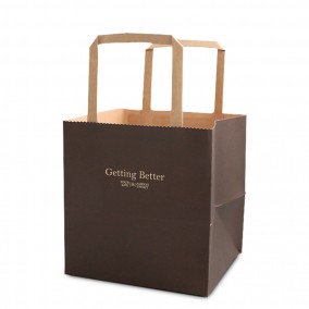 Customized take out fast food paper bag with your own logo